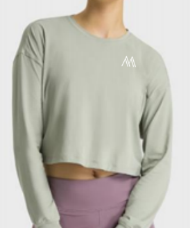 Long Sleeve Light Weight Cropped Top